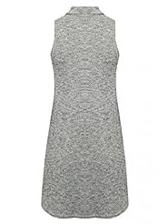 A-line High-Neck Polyester/Viscose Spring Summer  Dress