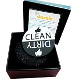 Dishwasher Magnet by De Dazzle with Clean Dirty Sign. Big Fonts for Easy Visibility