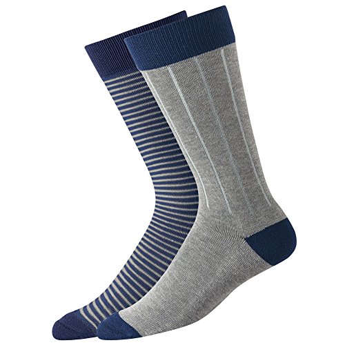 FootJoy Mens Style ProDry Fashion Crew Sock 2 Pair