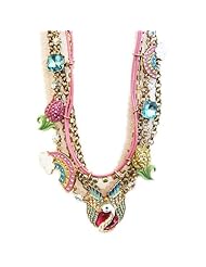 Betsey Johnson FAIRYLAND Charmy Multi Strand 20" Necklace