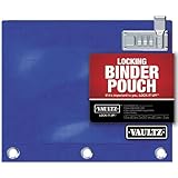 Vaultz Locking Binder Pouch, 8 x 10 Inches, Blue (VZ00519)