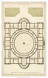 51d3DMpuslL. SL160  Antique Garden Plan III Scenic Art Poster Print by Jean Deneufforge, 16x26