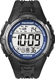 Timex Timex Marathon - Reloj digital de caballero de cuarzo con correa de goma negra (luz, cron�metro, alarma)