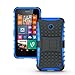 ElBolt TM 3 in 1 Bundle Nokia Lumia 635 / Nokia Lumia 630 Armor Grenade Stand Hard Gel Case -Blue with Free Ultra-Sensitive Stylus Pen and Premium Screen Protector by ElBolt TM