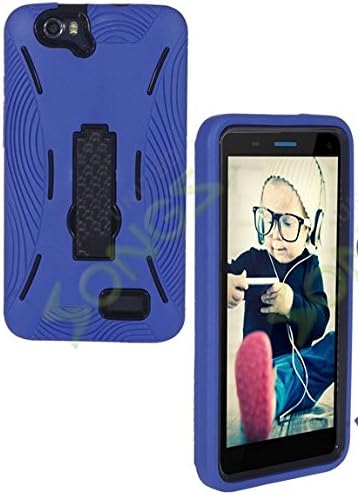 SKY 6.0Q Devices Platinum Series Premium Rugged Heavy Duty Case With Kickstand cover (Blue)