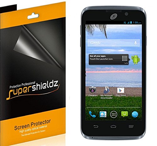 [6-Pack] SUPERSHIELDZ- Anti-Bubble High Definition Clear Screen Protector For ZTE Rapido LTE Z932C Z932L (Straight Talk, Net10) + Lifetime Replacements Warranty - Retail Packaging
