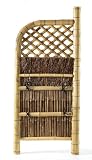 Bamboo Hardwoods 64024 Hand-Crafted Japanese Sleeve Fence with a Mix of Black, Natural Bamboos and Brush