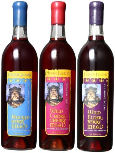 Hidden Legend Berry Mead Variety Mixed Pack, 3 x 750 mL