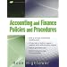 Accounting and Finance Policies and Procedures, (with URL)