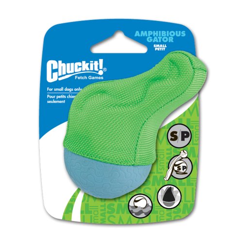Chuckit! Small Amphibious Gator Dog Toy (Colors vary)