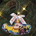 The Beatles Classic Rock Yellow Submarine Christmas Ornament