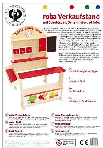 Imagen 2 de Roba - 92802 - puestos de comerciantes - mesa - 3 cajones - 113 x 103 x 75 cm [importado de Alemania]