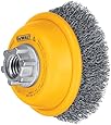 DEWALT DW4920 3-Inch by 5/8-Inch-11 Crimped Cup Brush/Carbon Steel .014-Inch