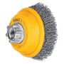 DEWALT DW4920 3-Inch by 5/8-Inch-11 Crimped Cup Brush/Carbon Steel .014-Inch