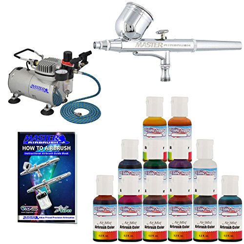 Master Airbrush Cake Decorating Airbrush Kit with a 12 Color U S Cake