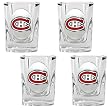 Montreal Canadiens 4pc Square Shot Glass Set NHL Hockey