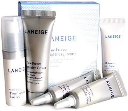 FREE INTERNATIONAL SHIPPING + 2014 NEW EDITION LANEIGE Time Freeze Trial Kit (4 Items) + FREE GIFT LANEIGE Lip Balm