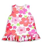 Banana Cabana by Plum Pudding - Toddler Girls Sleeveless Dress, Pink, Fuschia, Red (Size 2T)