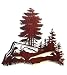 Pine Summit 18-inch Metal Wall Sculpture