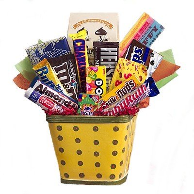 Old School Candy & Snack Gift Basket - Great Care Package for Kids, Teens & Young Adults