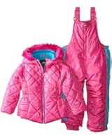Pacific Trail Little Girls' Snowsuit with Quilted Puffer Coat
