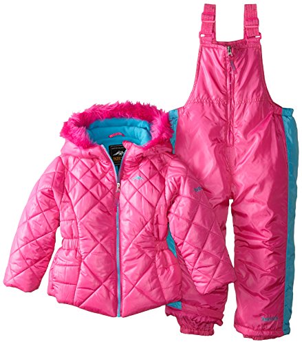 Pacific Trail Little Girls' Snowsuit with Quilted Puffer Coat