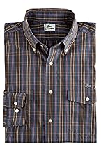 Long Sleeve Plaid Soft Washed Woven Shirt With Double Pockets