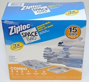 Ziploc Space Bag 15 Bag Space Saver Set