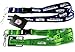 Seattle Seahawks --Navy + 12Man -- (Set of 2) Lanyard, NFL Official Licensed, footballs Key Chain