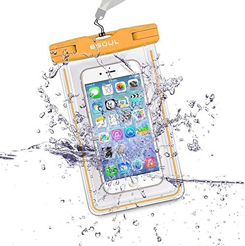Waterproof Phone Case,Dry Pouch Bag,Dry Bag for Apple iPhone 6s Plus,6,SE,Samsung Galaxy S6 Edge. Best Water Proof, Dust Dirt Proof, Best for Outdoor Activities and Underwater Activities，ESoulTech