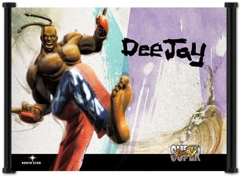 Super Street Fighter 4 Game Dee Jay Fabric Wall Scroll Poster (21x16) Inches