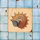 Blue Tile III Art Print Poster By Capital Decor, 9 ' x 9 '