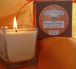 Bergamot Orange Pure Soy Candle, 7 oz Glass