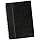 TOPS Black Leatherette Notebook, College Rule, 8.25 x 11.75 Inches, White, 96 Sheets per Pad (25430)