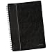 TOPS Black Leatherette Notebook, College Rule, 8.25 x 11.75 Inches, White, 96 Sheets per Pad (25430)