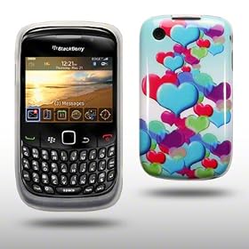 Cellapod - Etui en Gel "Image" pour Blackberry Curve 8520 / 9300 - Floating Hearts
