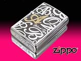 Zippoレギュラー*ブラッドタイプ A*スワロフスキー入＆両面柄