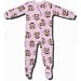 Calvin Klein Soft Pink Footed Sleeper with Monkey's for toddlers
