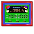 Game On Large Baseball Gloss Red Personalized Print