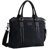 Ibagbar Men's Vintage Canvas Briefcases Everyday Bag