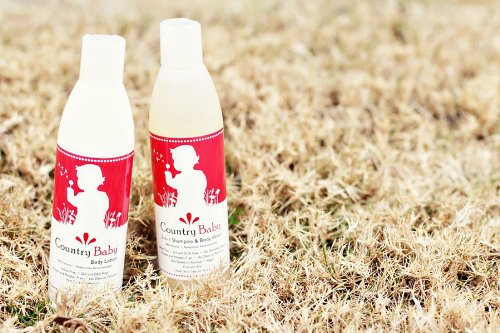 Baby Shower Gift Set Country Baby 2-in-1 Shampoo & Body Wash (8 oz) and Body Lotion (8 oz) Combo Set