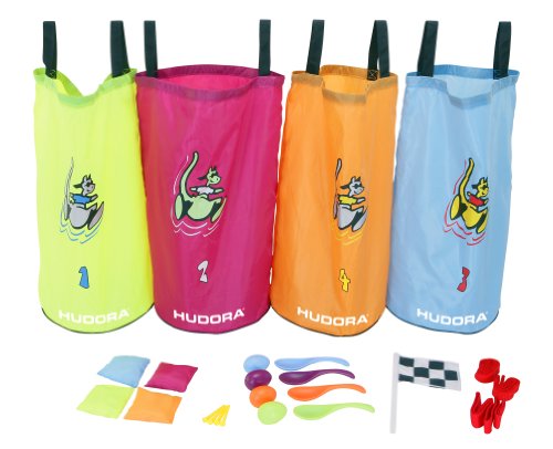 Hudora 76353 - Kinderpartyset, 25-teilig (Hüpfsäcke und Zubehör)