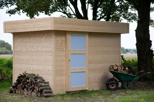 Abri de jardin en bois toit plat Oslo 6,05m²