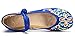 AvaCostume Women's Chinese Embroidery Casual Mary Jane Travel Walking Shoes Blue 40
