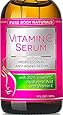Vitamin C Serum for Face with Hyaluronic Acid, 20% C + E Professional Topical Facial Skin Care Helps Repair Sun Damage, Fade Age Spots, Dark Circles, Wrinkles & Fine Lines BEST ORGANIC - 1 oz.