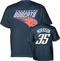 Adam Morrison Majestic Player Name and Number Navy Charlotte Bobcats T-Shirt