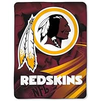 Washington Redskins Royal Plush Raschel NFL Blanket (Big Burst Series) by Northwest (60x80)