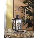 Asian Style Circular Medallion Candle Lantern