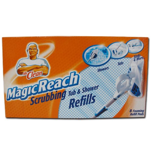 Mr. Clean Magic Reach Scrubbing Tub and Shower Pads 8 refill pads
