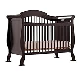 IMAGE OF Stork Craft Valentia Fixed Side Convertible Crib, Black